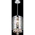 thumbnail image 2 of Abat-jour Tambour 1 Lumière Mini Pendentif avec Fini Chrome, 2 of 3