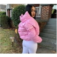 thumbnail image 1 of Autumn and Winter Leather Cotton Coat Solid Color Mirror Zipper Coat Large Size Multi Color, 1 of 5