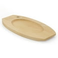 thumbnail image 3 of Martha Stewart 2 Piece Enameled Cast Iron Oval Casserole Birch Wood Trivet Set in Taupe, 3 of 6