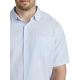 thumbnail image 2 of Oak Hill by DXL Men's Big and Tall Seersucker Stripe Sport Shirt, Ultramarine, 6XL, 2 of 7