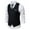 Black, variant on Suits for Men New Vest Solid Color Casual Business Single Sets