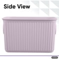 thumbnail image 3 of Superio Decorative Plastic Open Home Storage Bins Organizer Baskets, Small, Lilac (8 Pack) Container Boxes for Organizing Closet Shelves Drawer Shelf, 1.5 Liter, 3 of 8