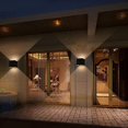 thumbnail image 1 of Luz de pared impermeable de aluminio LED para puerta de piso, luz de pared para exteriores con luz arriba y abajo, luz exterior moderna blanca cálida de 12 W, luz exterior impermeable, luminaria, 1 of 5