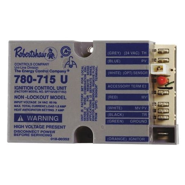 ROBERTSHAW 780 715 Spark Ignition Control Nonlockout Walmart Walmart