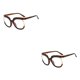 thumbnail image 4 of Jumpingount Gafas de gran tamaño para mujer y hombre, gafas con estampado de leopardo a la moda, montura grande colorida para accesorios de Leopardo 2piezas, 4 of 6