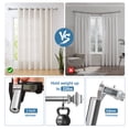 thumbnail image 5 of Urbanest Pila Manhattan 1" 3/4" Double Drapery Curtain Window Rod Set - 48" to 84", Brushed Steel, 5 of 6