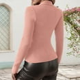 thumbnail image 6 of Women's Openwork Knit Sweater Top – Long Sleeve Casual Crewneck Loose Fit Tunic Blouse Pullover for Fall Winter, 6 of 8