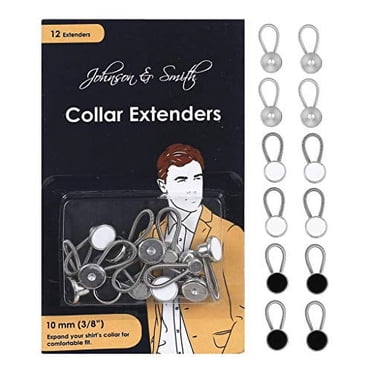 Johnson Smith Collar Extender Button for Shirt Collar Expansion, 3/8 ...
