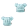 thumbnail image 3 of Gorro con bolas de pompones esponjosos Minnieouse Diseño de doble capa gorros de moda para niños, 3 of 6