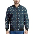 thumbnail image 3 of Chaquetas estilo bombardero con estampado 3D de dibujos animados de estilo hip hop de la calle Harajuku, abrigo de manga larga para hombres, mujeres y niños, chaqueta de vuelo de gran tamaño, 3 of 5