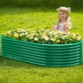 thumbnail image 2 of 6x3x2FT Raised Garden Beds Outdoor Galvanised Deep Root Planter Box for Planting Vegetables Flowers Herb, Anti-Rust & Easy-Setup, 2 of 7