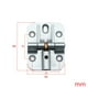 thumbnail image 5 of Bisagras de mesa plegable para mueble armario Bisagras de puerta de 180° con tornillos incluidos, 5 of 10