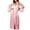 Pink, variant on AKAFMK Womens Robes Silk Robes for Women Women's Long Sleeve Pajamas Casual Short Pajamas Household Clothing Pink