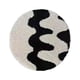 thumbnail image 3 of Cojín para silla de 15,75" x 15,75", antideslizante, lavable, decorativo, para viajes blanco negro redondo, 3 of 9