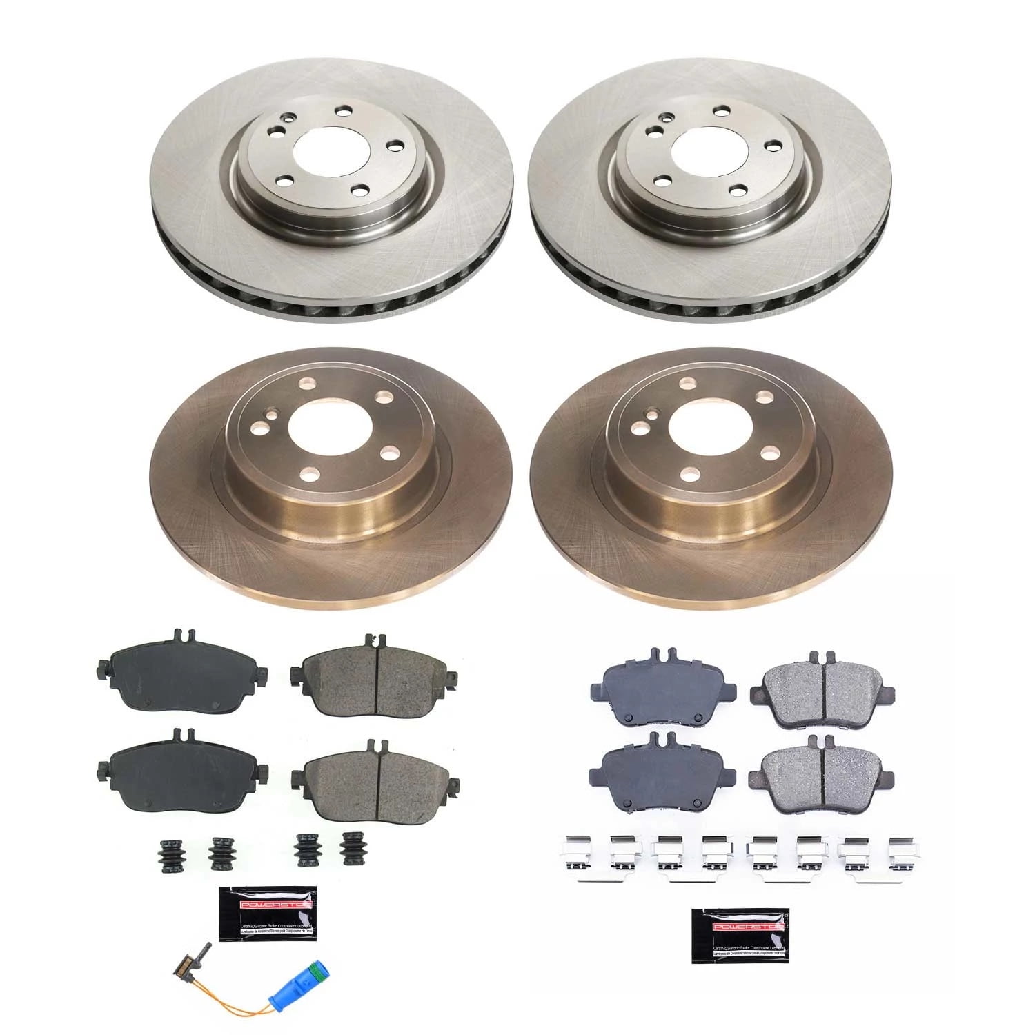 PowerStop Front and Rear Stock Replacement Brake Pad and Rotor Kit Fits: INFINITI MERCEDES-BENZ Select Models KOE8262