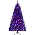 thumbnail image 3 of Costway Árbol de Halloween de 210 cm Árbol de decoración artificial con 1040 puntas de ramas 6 modos de iluminación, 3 of 5
