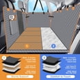 thumbnail image 2 of Funda para Asiento de Coche para Perros Lekespring para Asiento Trasero con Fondo Rígido Gris, 2 of 8
