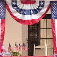 thumbnail image 3 of PMU 4th Of July Decorations Patriotic American Flag Bunting 18x36 | Fourth of July Bunting Flag Outdoor | USA Flag Pennant Banner | Easy to Hang Patriotic Party Decorations (6/Pkg) Pkg/1, 3 of 7
