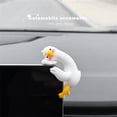 thumbnail image 5 of 1PC Resin Goose Figurine Computer Monitor Decor,Cute Mini Goose Statues for Car Dashboard,Funny Desk/TV/Photo Frame Decorations (White Goose), 5 of 8