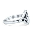 thumbnail image 2 of Traditional Irish Claddagh Celtic Knot With Heart Ring Band 925 Sterling Silver Size 5, 2 of 5