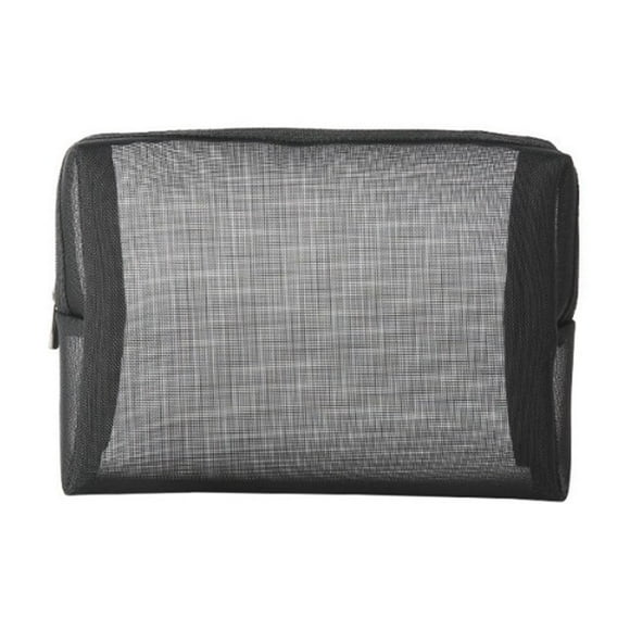 Sheer Mesh Toiletry Bag | Transparent Cosmetic Organizer | Versatile Travel Storage Pouch | Durable Lightweight Wash Bag for Home Gym Office | Spacious Portable Hygiene Case | 1 Pack
