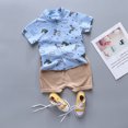 thumbnail image 2 of Mercatoo Toddler Boy Fall Outfits Baby Boy Clothes Outfits 𝐂artoon Print Tops Casual 2PC Set Boy Baby Clothes, 2 of 4