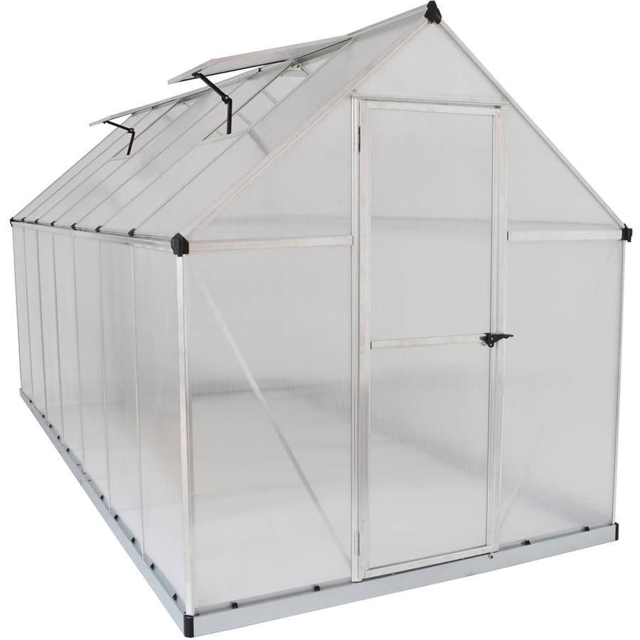 Palram Mythos Hobby Greenhouse, 6' x 14', Silver by Palram