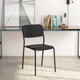thumbnail image 5 of Costway Modern Dining Chairs Set of 4 with Tilted Backrest & Sturdy Metal Legs Plastic Black, 5 of 10