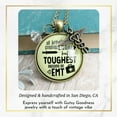 thumbnail image 4 of EMT Necklace All Women Equal Toughest EMT Gutsy Goodness Bronze Metal Adult Female Caduceus, 4 of 8