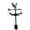 C, variante sur Terraxo Girouette en Fer Art Girouette Extérieure Vintage Ornement de Jardin en Métal Indicateur Décoratif de Direction du Vent Montage sur Toit Convient pour Clôture de Ferme Courtya C