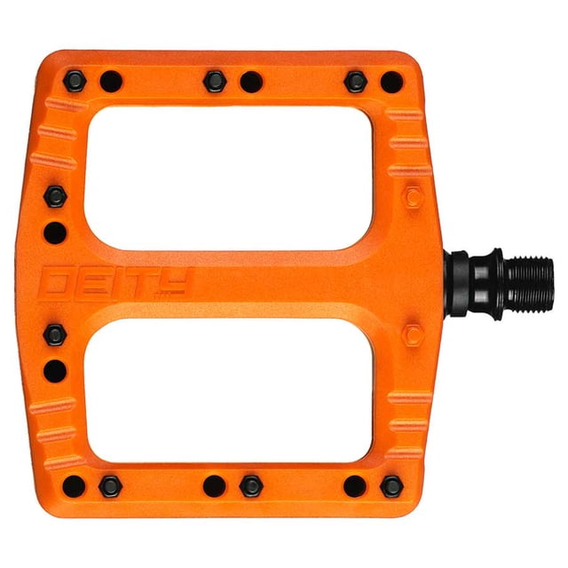 Deity , DFTAP, Pédales à Plateforme, Corps : Nylon, Broche : Cr-Mo, Orange, Paire