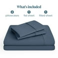 thumbnail image 3 of Bare Home Premium 1800 Collection 4-Piece Bed Sheet Set, Queen, Bering Sea, 3 of 11