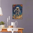 thumbnail image 5 of 16x24 inch Oil Paintings On Canvas Wall Art Outer Space Astronauts,Home Living Room,Studio,Man Cave,Garage Decorative Painting,Enthusiast Outer Space Astronauts Art Canvas Poster Prints Gift, 5 of 6