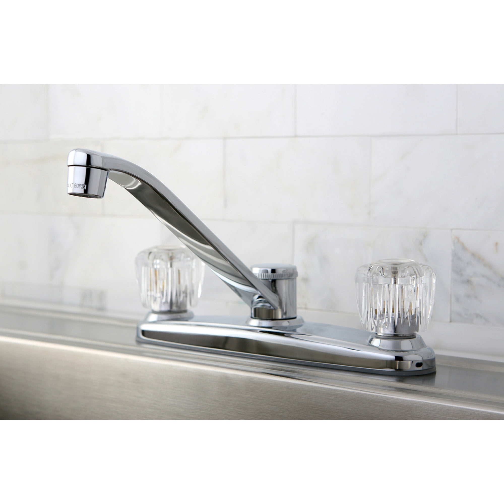 Kingston KB111 Americana Two-Handle 2-Hole 8" Centerset Kitchen Faucet in Polished Chrome