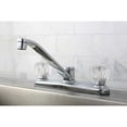 thumbnail image 2 of Kingston KB111 Americana Two-Handle 2-Hole 8" Centerset Kitchen Faucet in Polished Chrome, 2 of 5