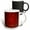 Multicolor, variant on 3drose, Image of Gold Glitter Look Rains down on Red, 11oz Two-tone Red Mug