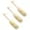 Beige, variant on 3 Pack Back Scrubber Long Handled Bath Brush Soft Mesh Sponge Exfoliating Body Scrub Back Cleaner Loofah Bathroom Shower Accessories for Women and Men