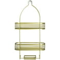 thumbnail image 2 of Acento 3-Tier Hanging Shower Caddy with Suction Cups, Non-Slip Neck, Bathroom Organizer, Gold, 2 of 6