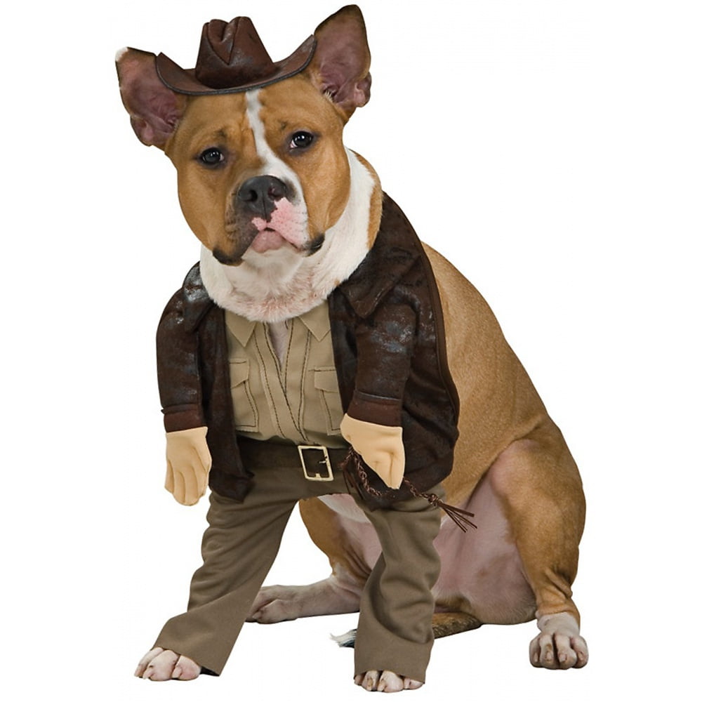 Indiana Jones Dog Pet Pet Costume Medium