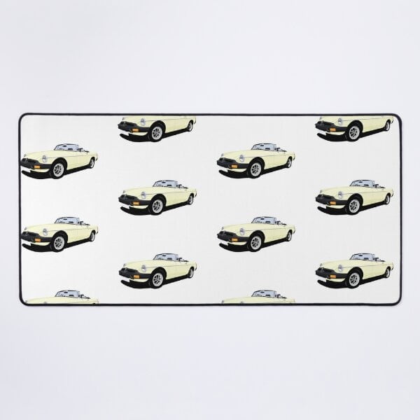 NUEVA alfombrilla de escritorio amarilla pálida MGB Roadster