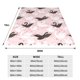 thumbnail image 3 of Fotbe Swan And Flowers2 Manta de Franela Acolchonada con Estampado, Súper Suave y Esponjosa, Extra Grande para Sofá, Cama, Uso Todo el Año-50"x40", 3 of 7