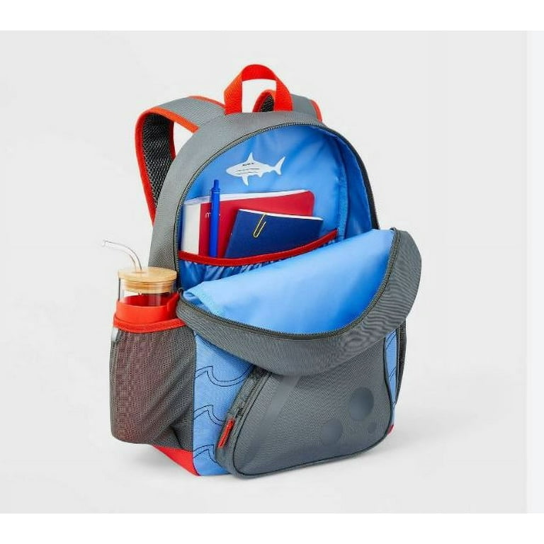Cat Jack Shark Kids 16.5 Backpack with Adjustable Shoulder Straps