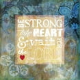 thumbnail image 2 of Art Licensing Studio 15x15 White Modern Wood Framed Museum Art Print Titled - Heart Psalm I, 2 of 4