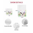 thumbnail image 7 of Easter Kitchen Dish Towels for Drying Dishes Set of 2, Spring Botanical Rabbit Butterfly Floral Grey Plaid Waffle Weave Microfiber Hand Tea Bathroom Towels Quick Dry & Absorbent Towel 15.7x23.6, 7 of 7
