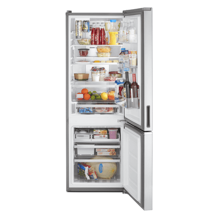Whirlpool - 12.7 Cu. Ft. Bottom-Freezer Counter-Depth Refrigerator - Stainless steel