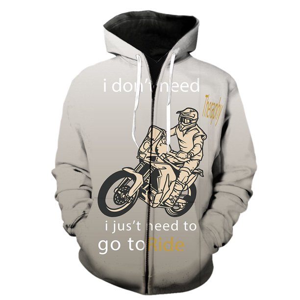 Sudadera con capucha y cremallera para hombre, estilo punk, de motocicleta, con estampado 3D, de gran tamaño, de manga larga, unisex, para adolescentes, gran oferta 2024, ropa de calle divertida