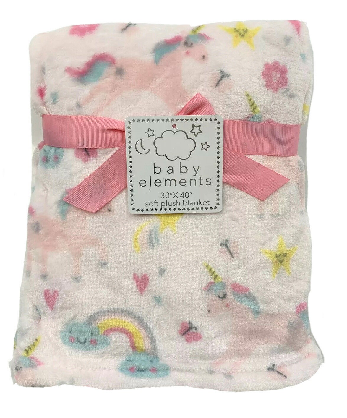 BLANKET PLUSH BABY ELEMENTS GIRLS UNICORN ROSY BABY TODDLER CRIB