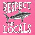 thumbnail image 6 of Wild Bobby Respect The Locals Save Our Oceans Shark Animal Lover Women Tri-Blend Racerback Tank Top, Vintage Pink, X-Large, 6 of 6