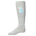 thumbnail image 2 of MeMoi Girls Iridescent Balloon Dog Cotton Blend Knee High Sock - Girls - Female, 6, Lt Gray Heather, 2 of 2