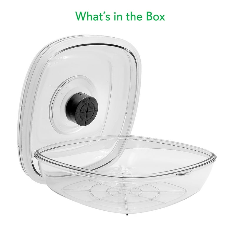 White Kitchen Air Vacuum Sealer Container - Air Sealing Food Canister Accessory (1+ Liter) White Kitchen Air Vacuum Sealer Container - Air Sealing Food Canister Accessory (1+ Liter)